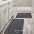 Extra Thick Striped Bath Rugs for Bathroom